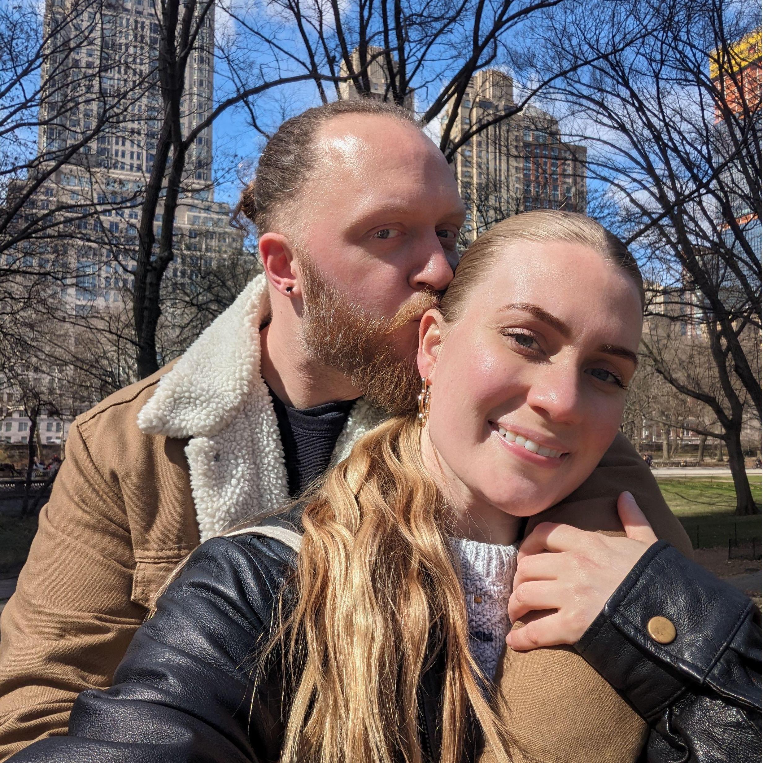 Central Park, NYC (just days before we got enagaged!)