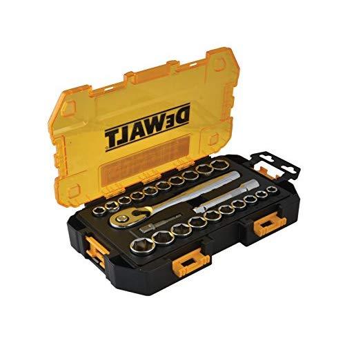 DEWALT Drive Socket Set, SAE/Metric, 1/2-Inch, 23-Piece (DWMT73813)
