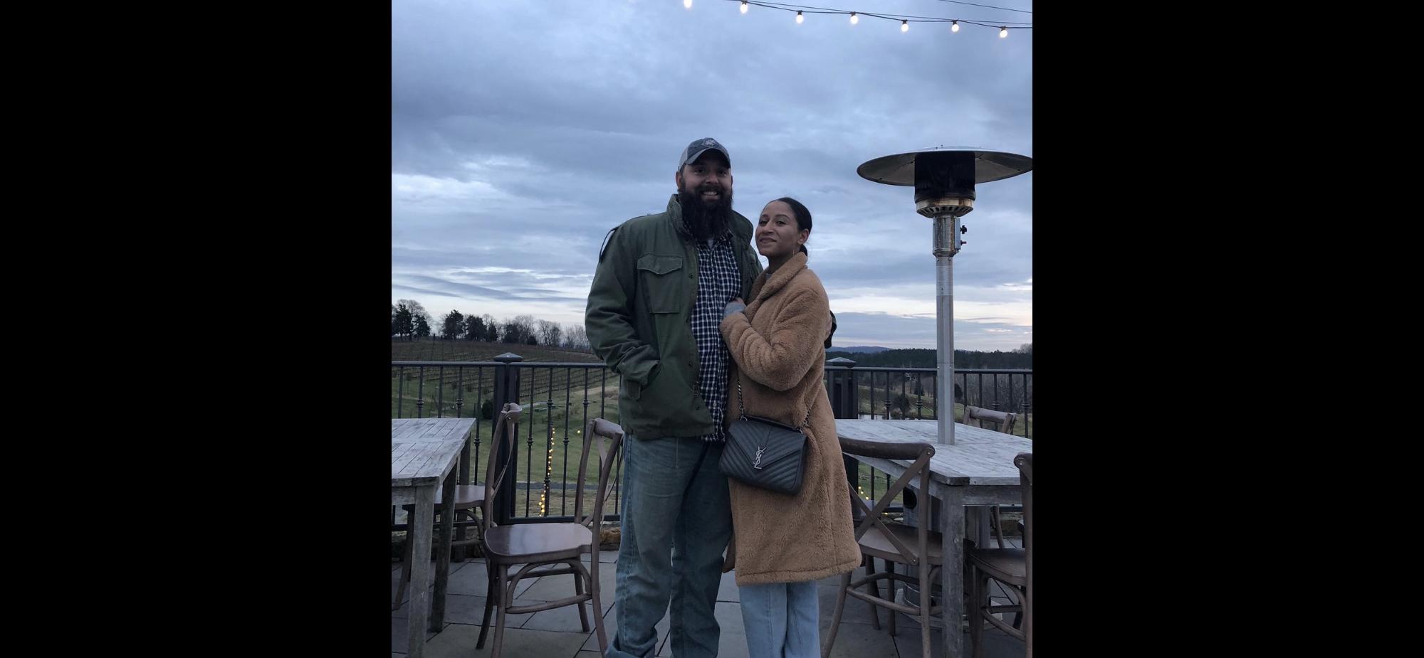 Celebrating our first anniversary as husband and wife