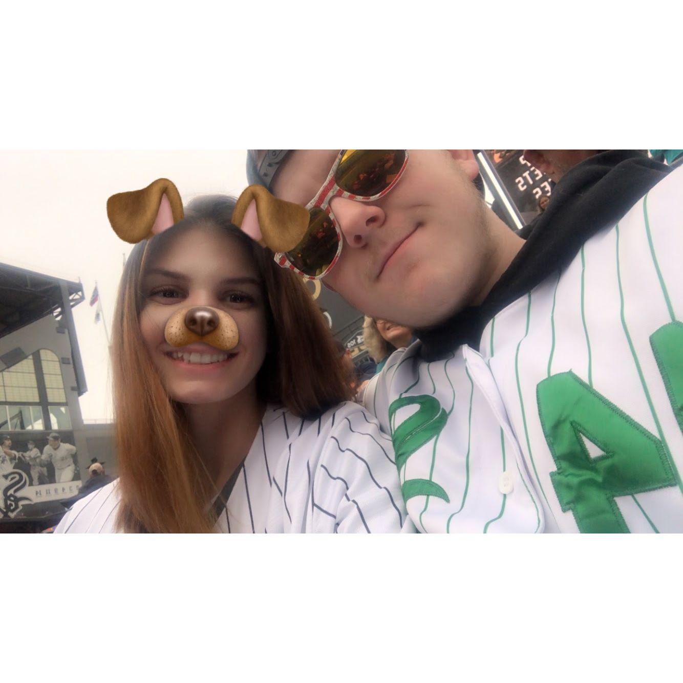 First White Socks game together