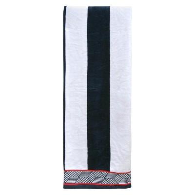 Stripes XL Beach Towel Navy - Evergreen®