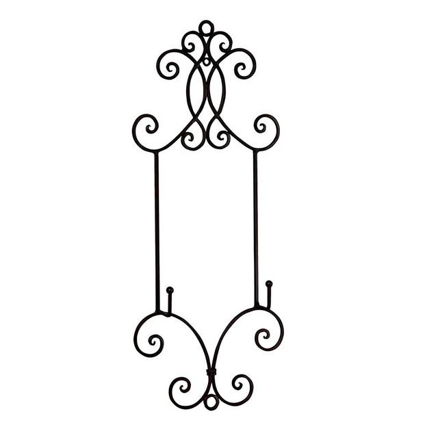 TRIPAR Chelsea Collection Vertical Black Plate Rack for Collectible Plates, Plaques, Dishes, & China