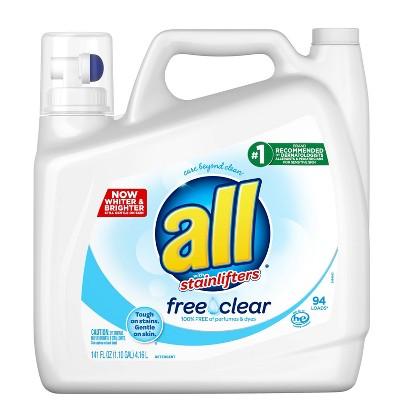 all Ultra Free Clear HE Liquid Laundry Detergent 141oz- 94 loads