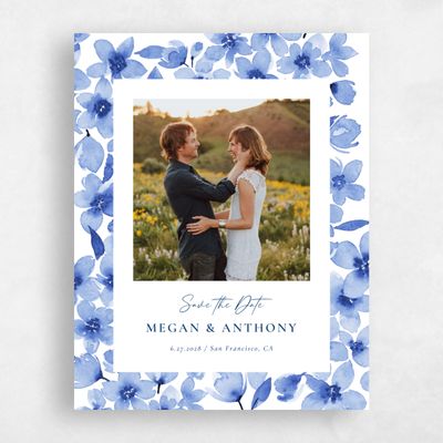 Dark Blue Wedding Save the Date - Shinya Photo