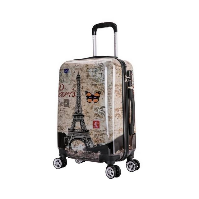 InUSA 20" Lightweight Hardside Carry On Spinner Suitcase - Paris