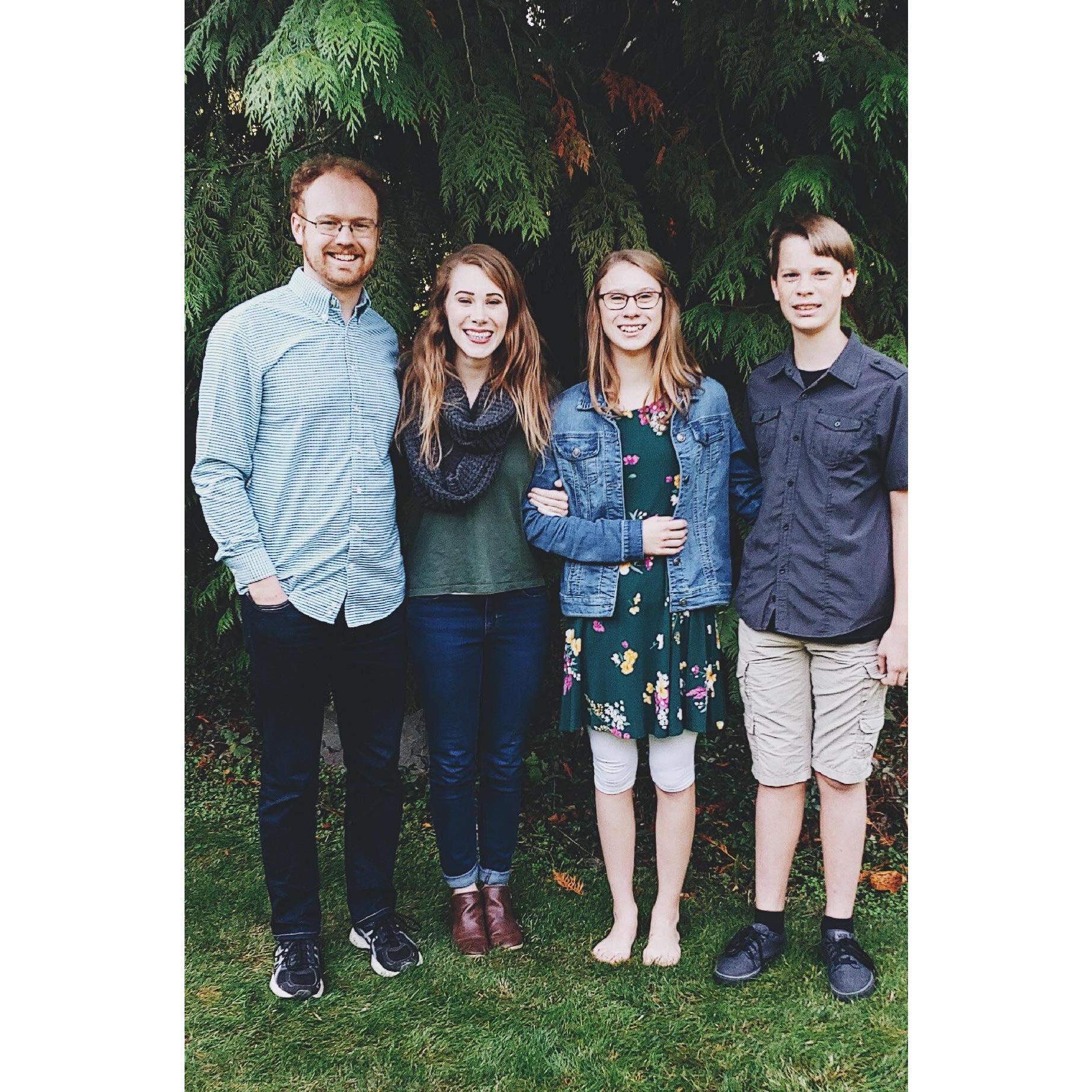 September 2019 - Bradley and his future sibling-in-laws