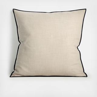 Merrow Stitch Cotton Square Pillow Cover