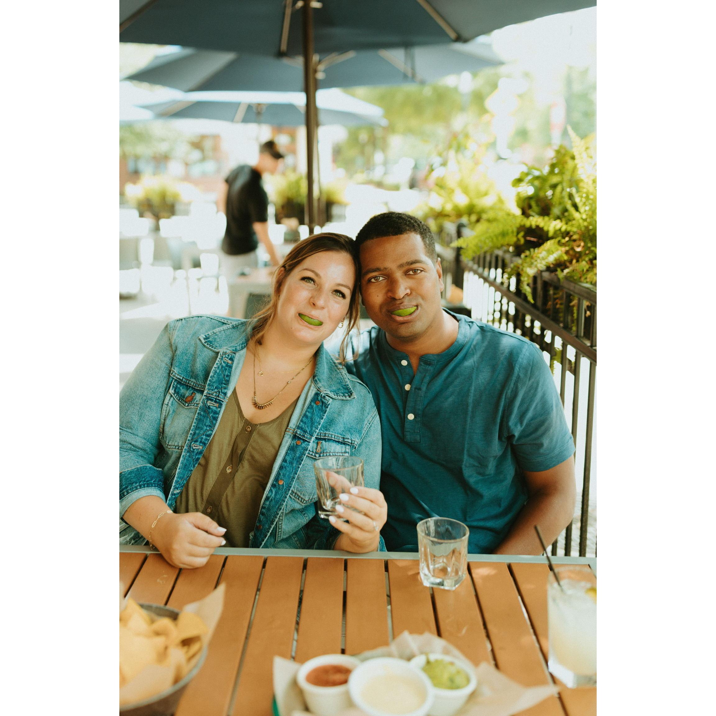 A few of our official engagement photos at Verde Taqueria