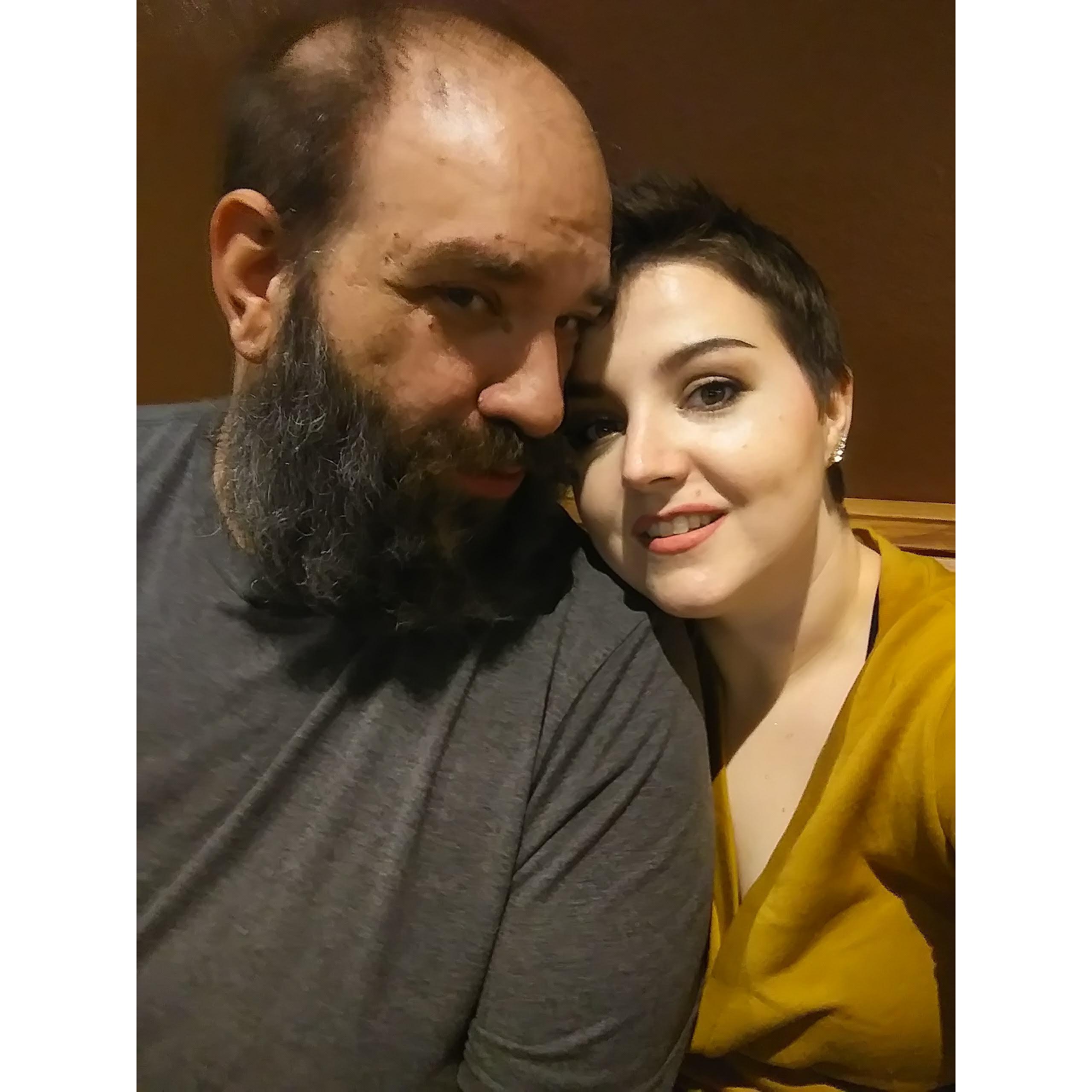 This was taken a couple of hours after Becca proposed.