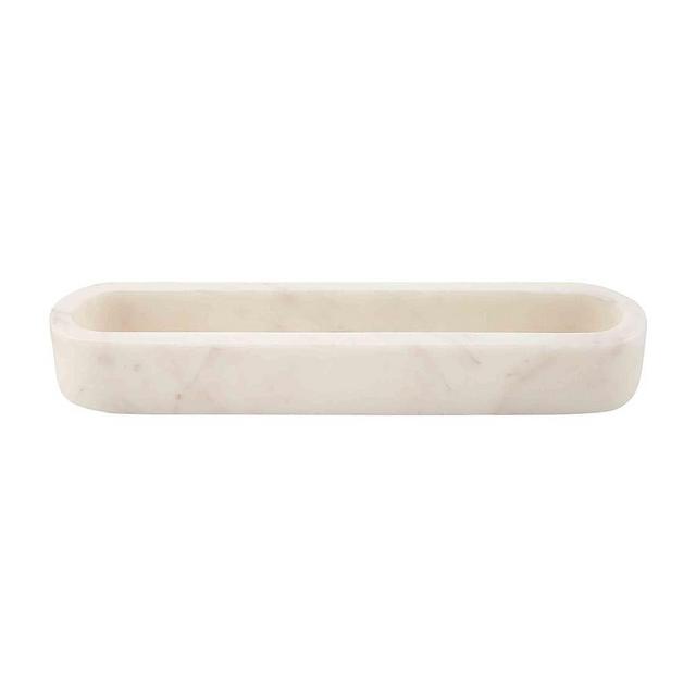 Mud Pie Marble Cracker Dish Set, 1 1/2" x 11 1/2"