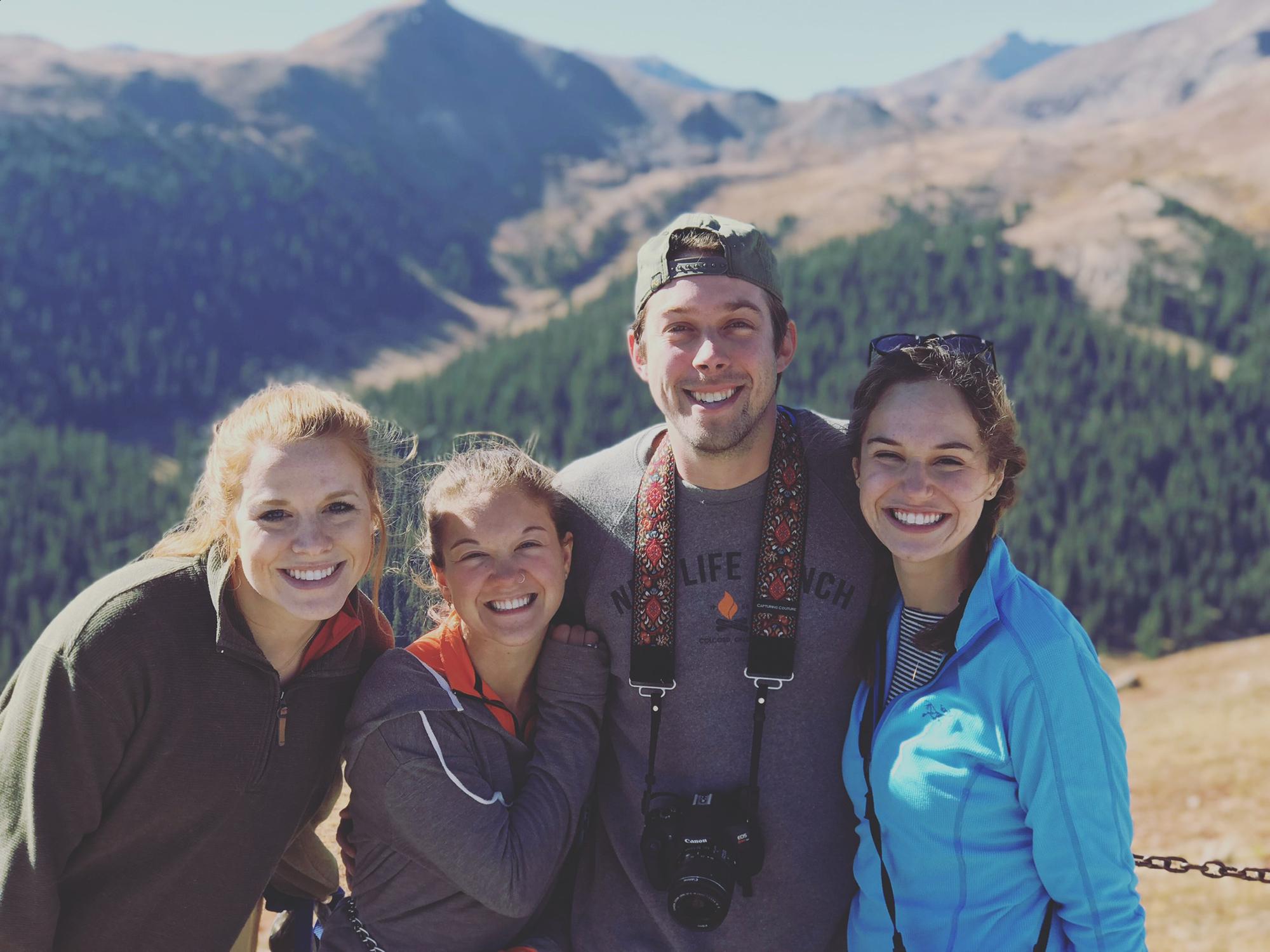 With our friends Lindsey and Hannah, "the" Colorado road trip.