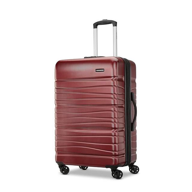 Samsonite Evolve SE Hardside Expandable Luggage with Double Wheels, Matte Burgundy, Medium Spinner