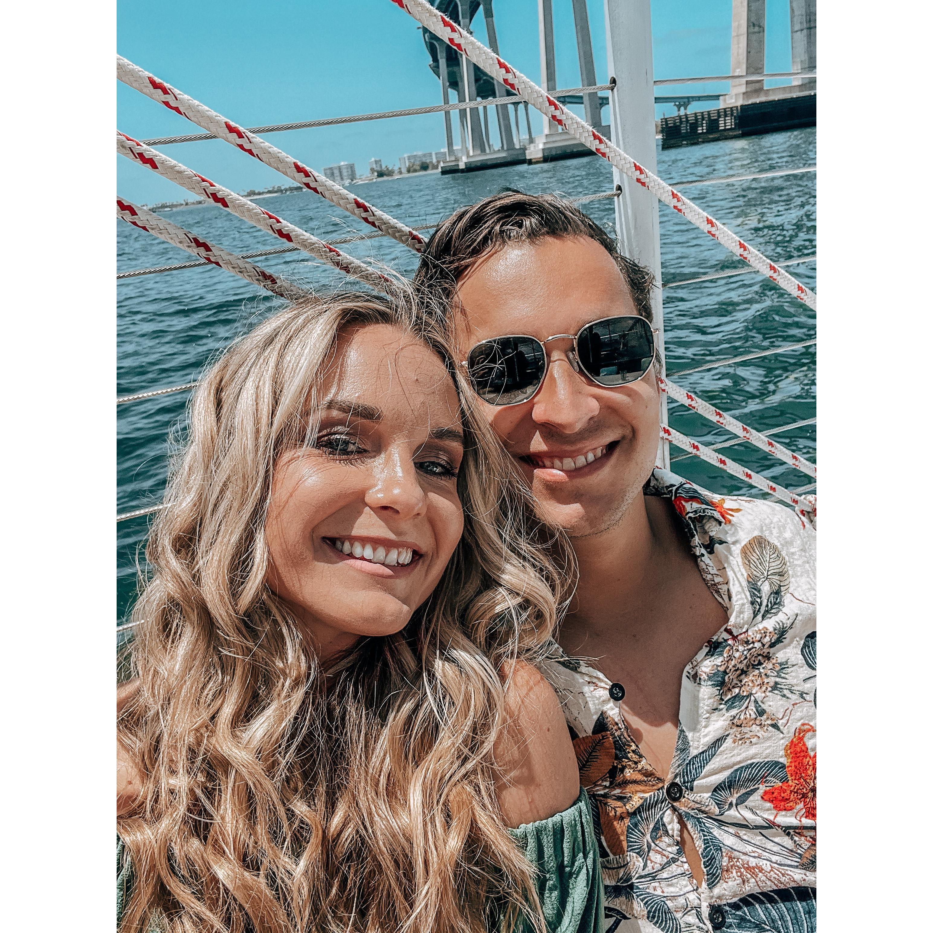 One of our many days spent on a boat in San Diego