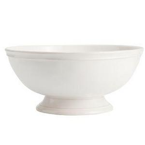 Cambria Footed Serve Bowl, Stone