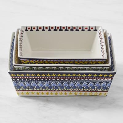 Williams Sonoma Sicily Stoneware Bakers, Set of 3