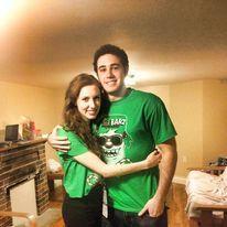 One of our first pictures together. Pub crawl Dec 2014.
