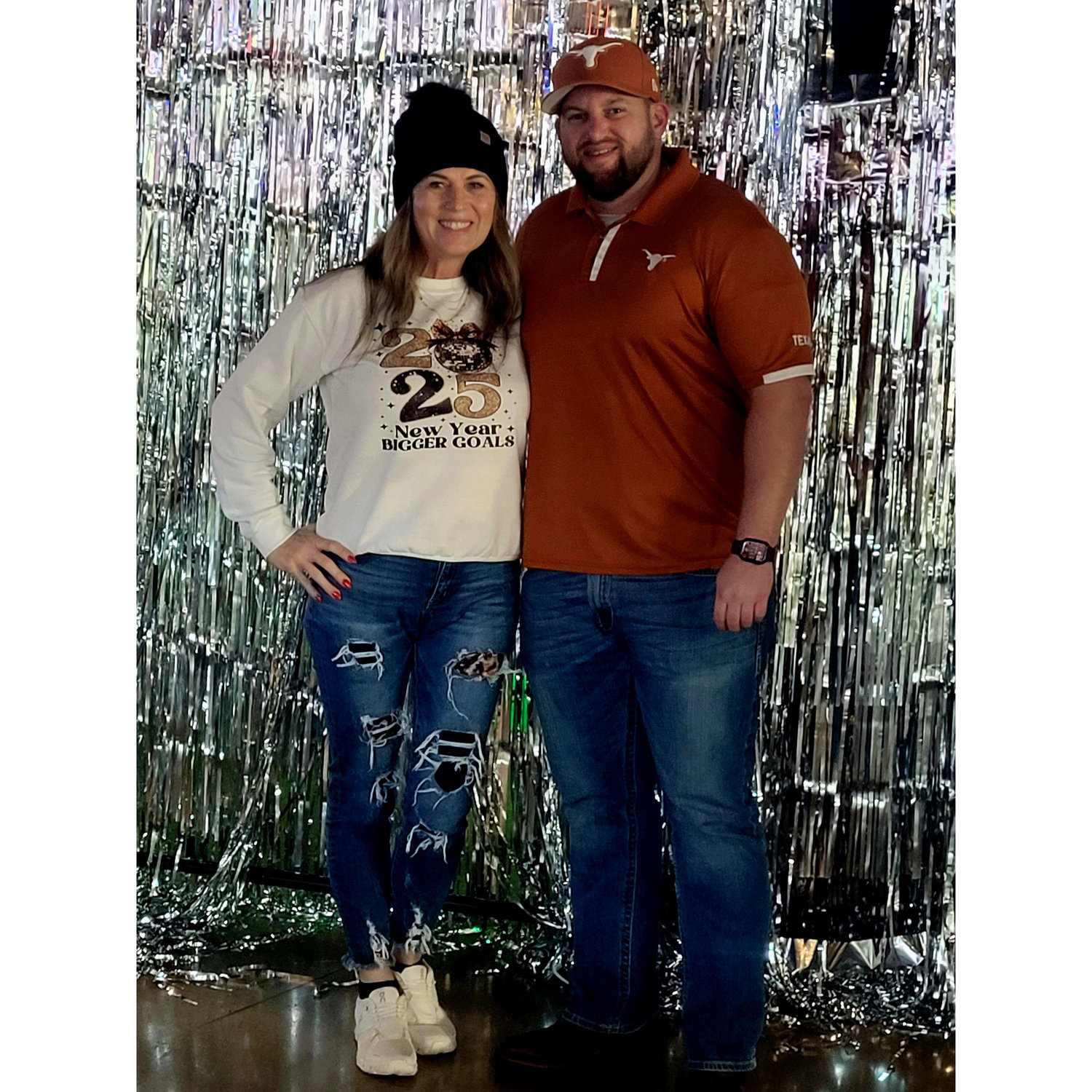 Ringing in our wedding year - New Year's Day 2025.  "Bigger Goals"
