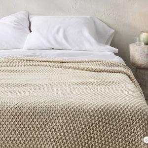 Chunky Knit Bed Blanket - Casaluna™