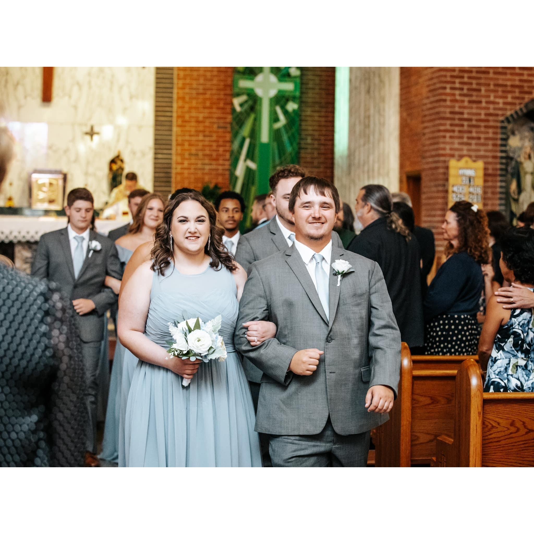 Hannah and Kanyn’s wedding AKA practicing walking down the aisle