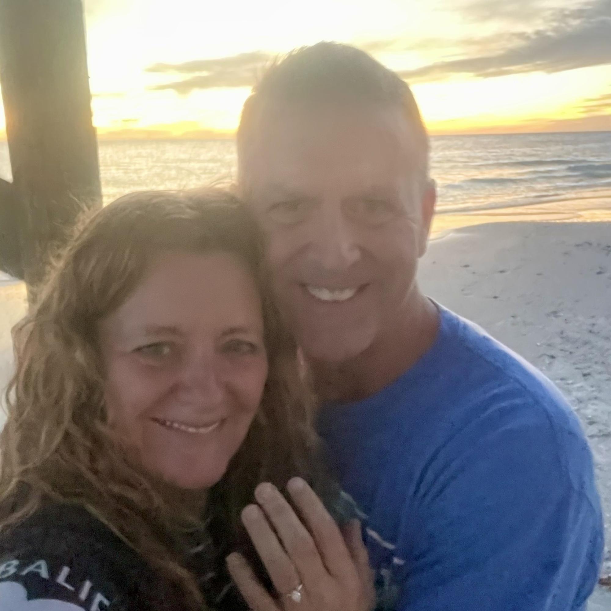 Whitney proposed under our favorite pier!