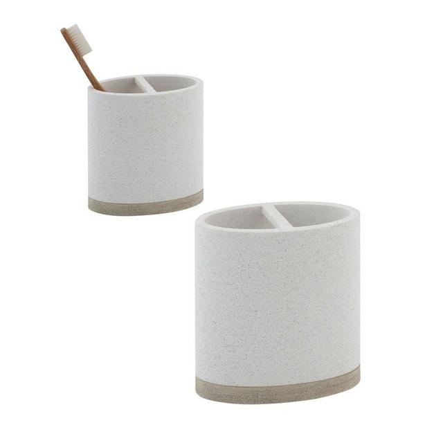 Ivory Meier Resin Toothbrush Holder