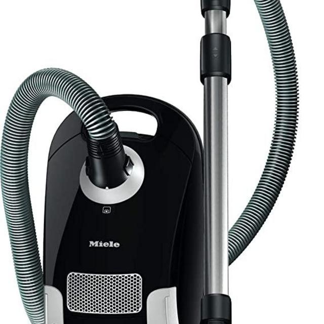 Miele Compact C1 Turbo Team Bagged Canister Vacuum, Obsidian Black