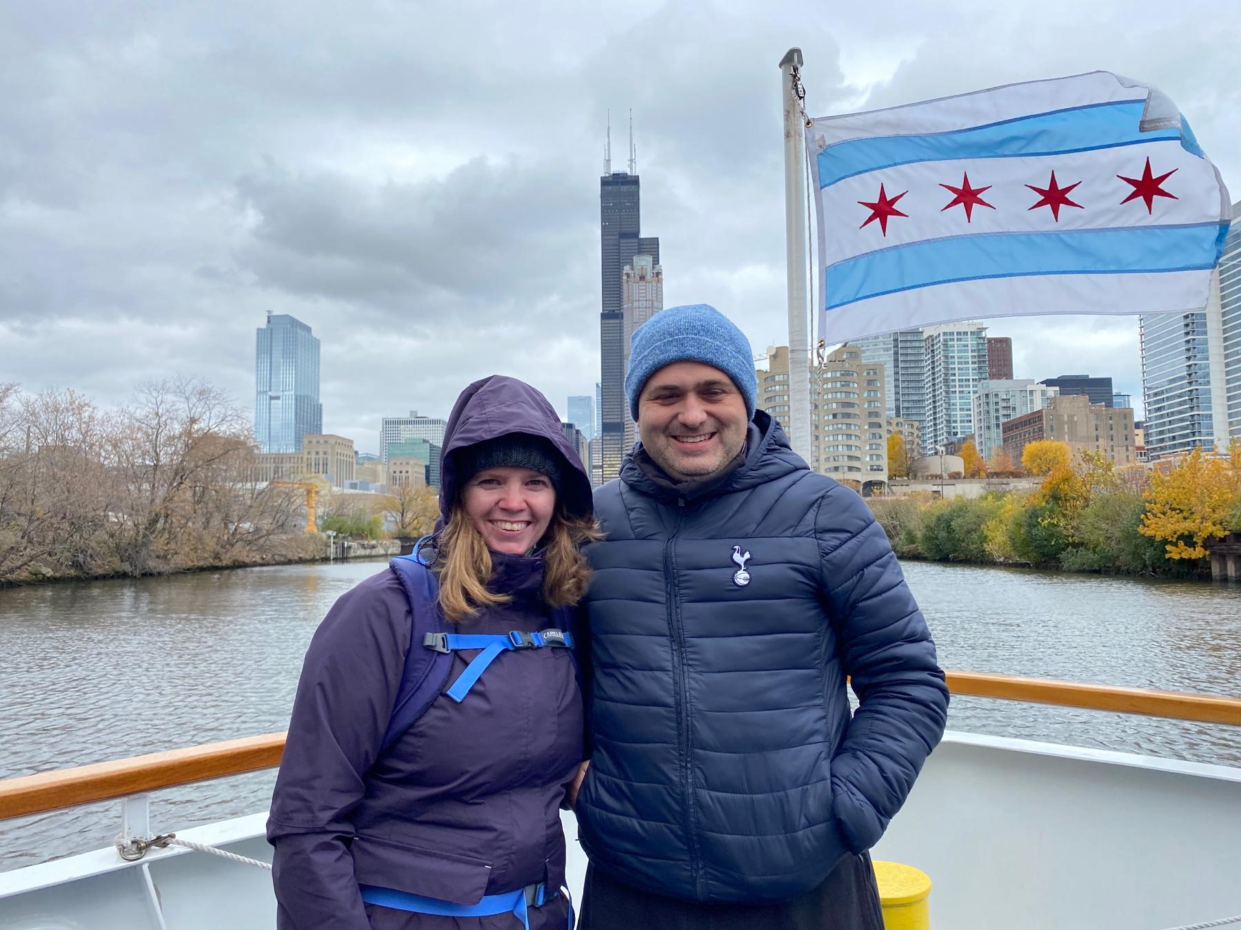 Chicago boat ride - Nov 2021. It was so cold!