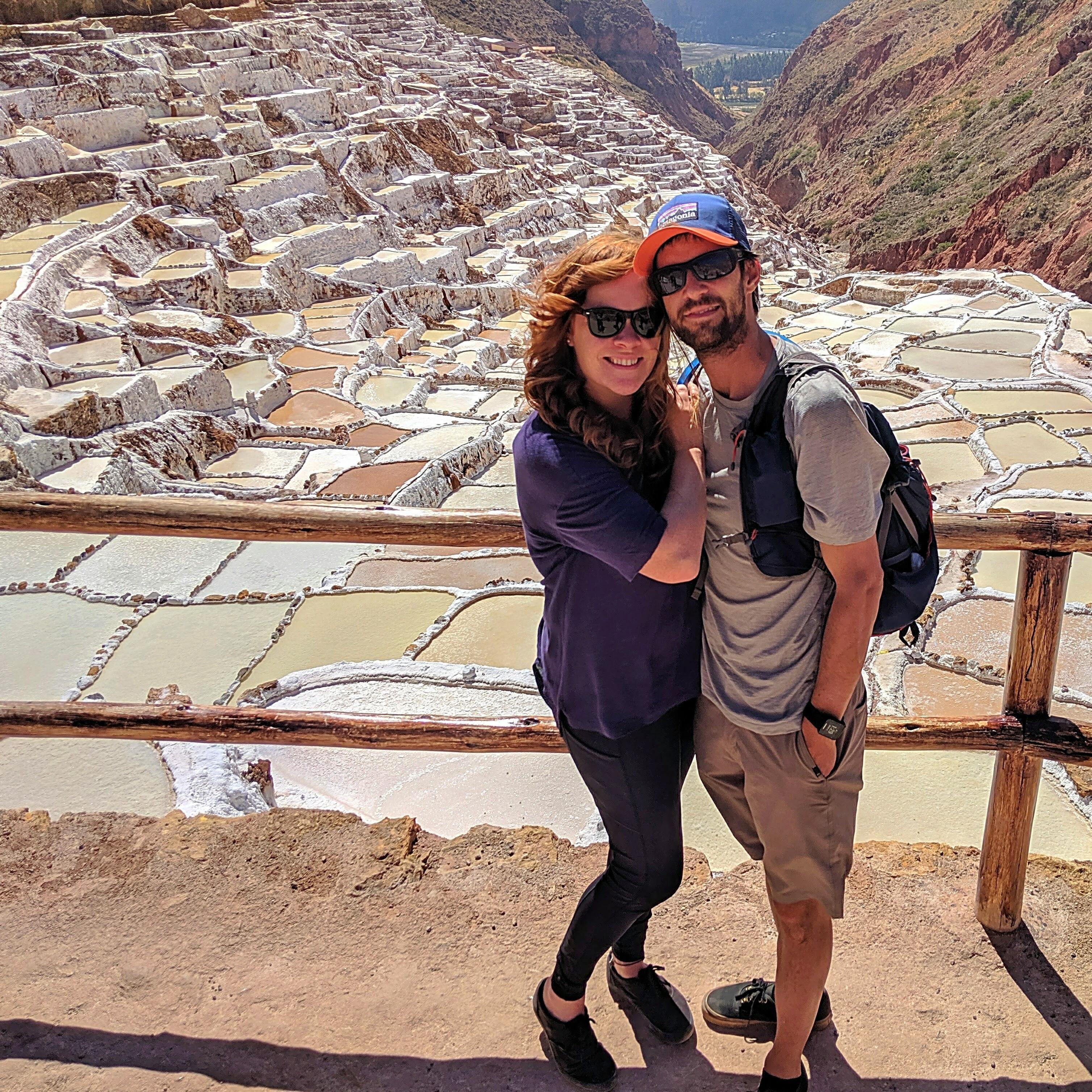 Salt flats in Peru