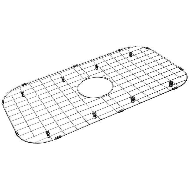 Serene Valley Sink Protector Grid 26-1/16" x 14-1/16", Centered Drain with Corner Radius 3-1/2", 304 Stainless Steel Material NLW2614C