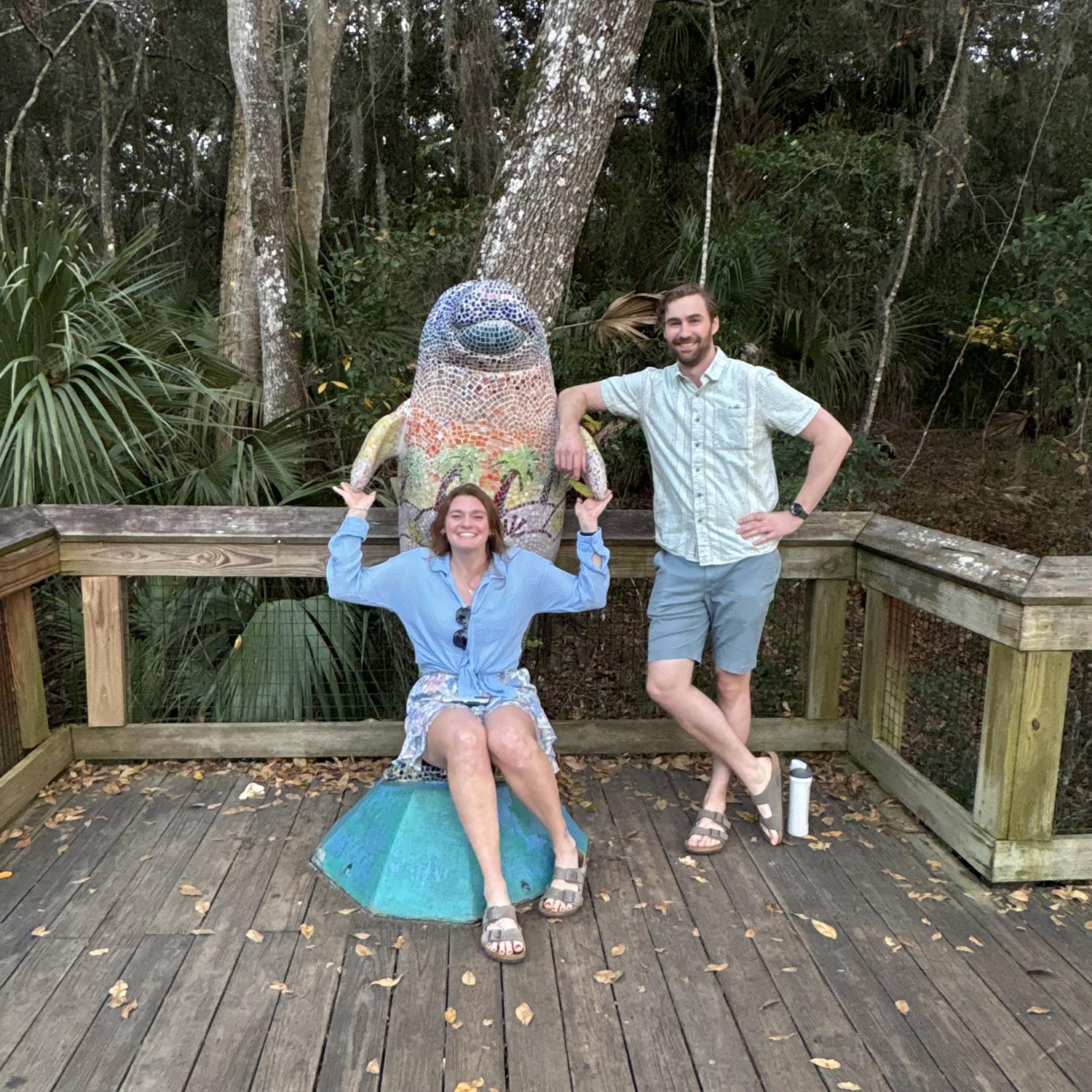 Visiting the manatees