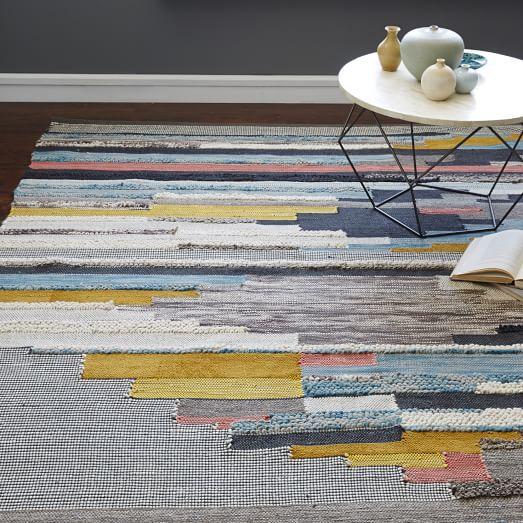 Multi Pixel Woven Rug 6x9
