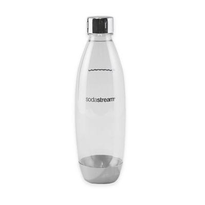 SodaStream® 1-Liter Slim Carbonating Water Bottle with Metal Accent