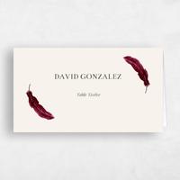 Red Wedding Place Card - Bethany