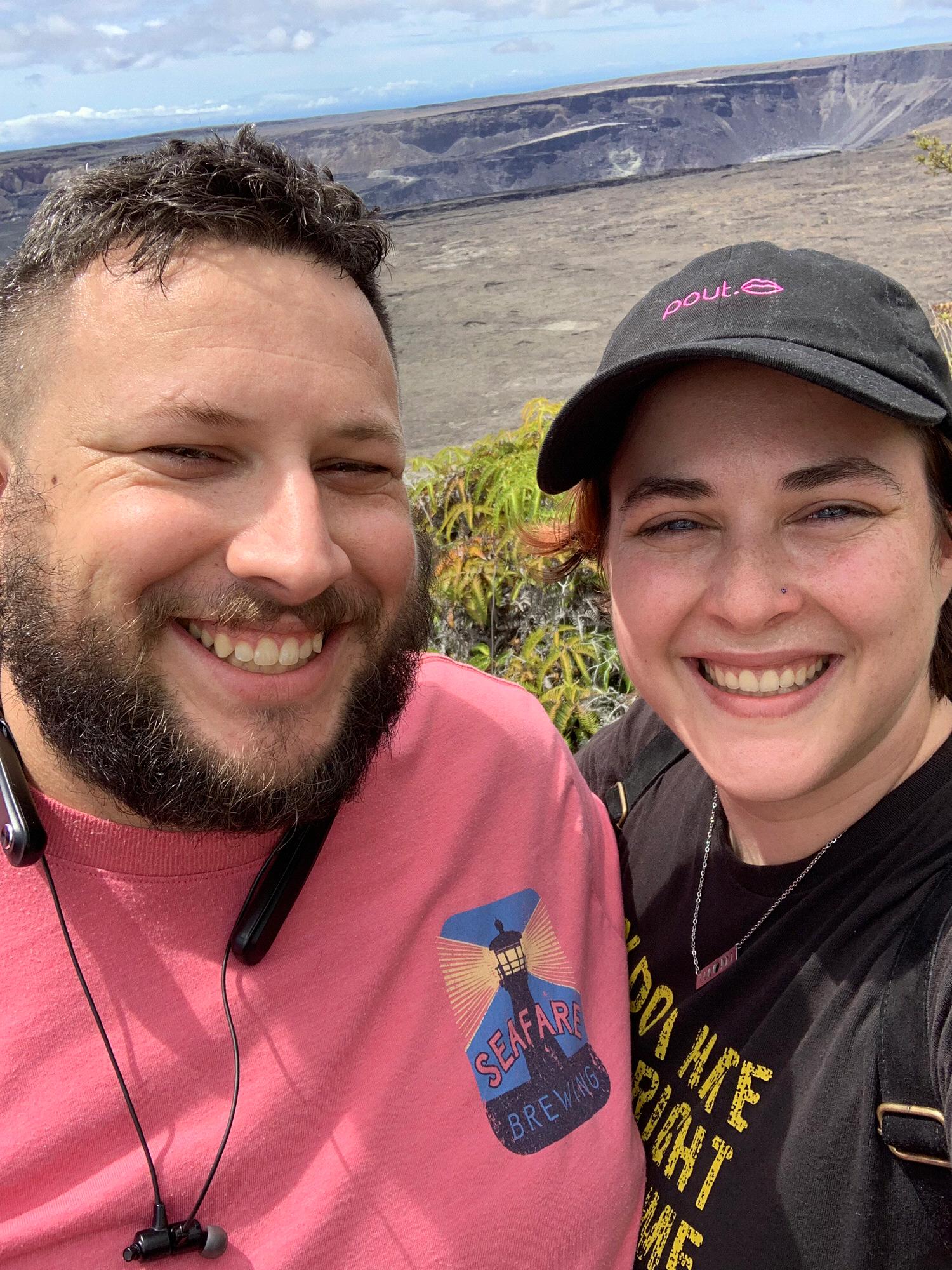 Standing in a volcano! Kilauea Summit, HI, 2019