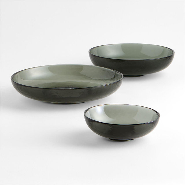 Fortessa Glass Bowls, Set of 3