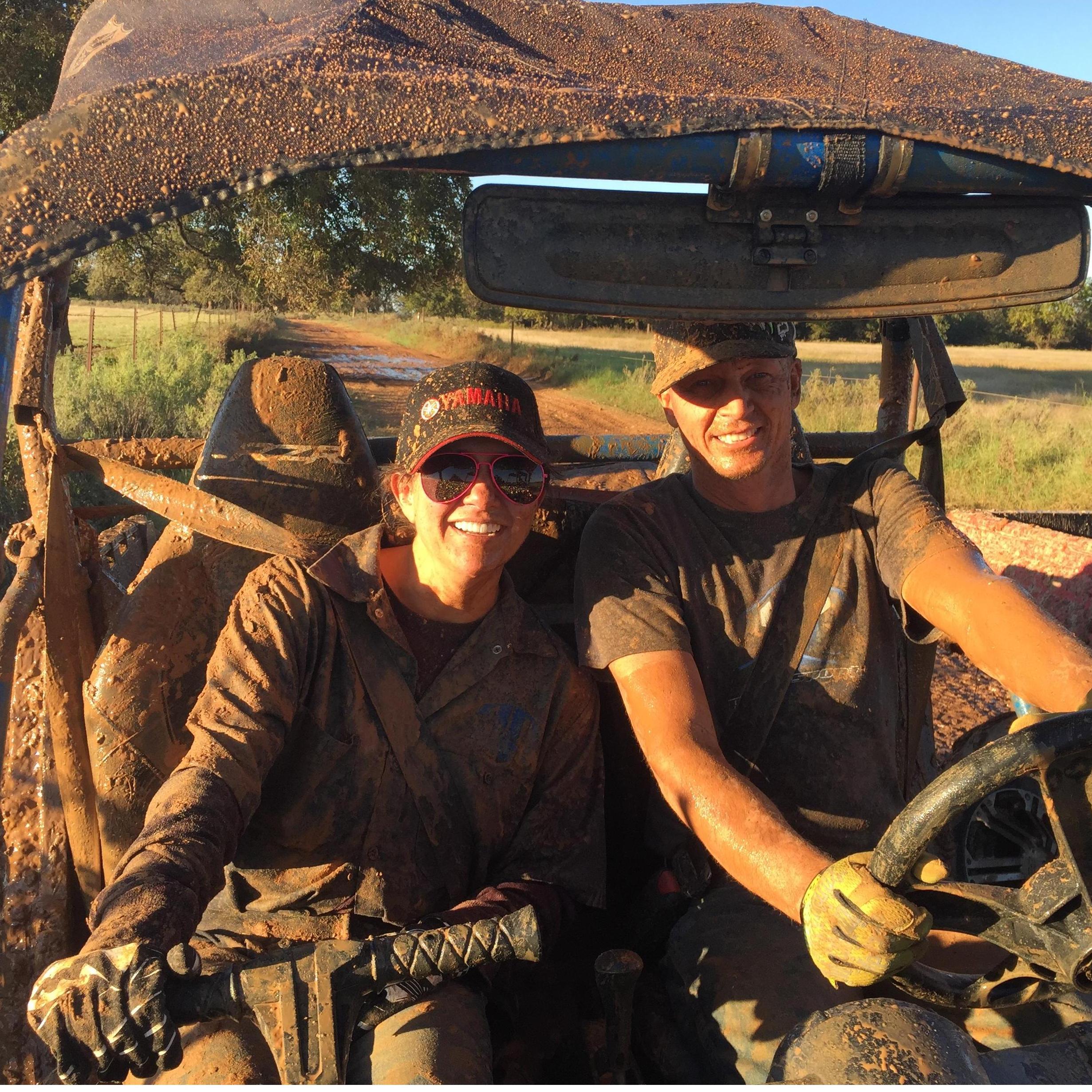 He knew I was the one when he saw that I enjoyed riding and didn't care about getting muddy!