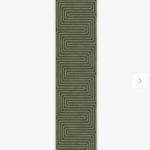 Labyrinth Fern Green Rug by Jonathan Adler | Ruggable US