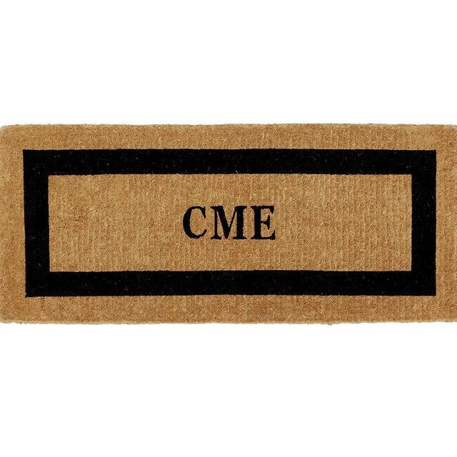 Personalized Framed Doormat, 24 x 57", Black