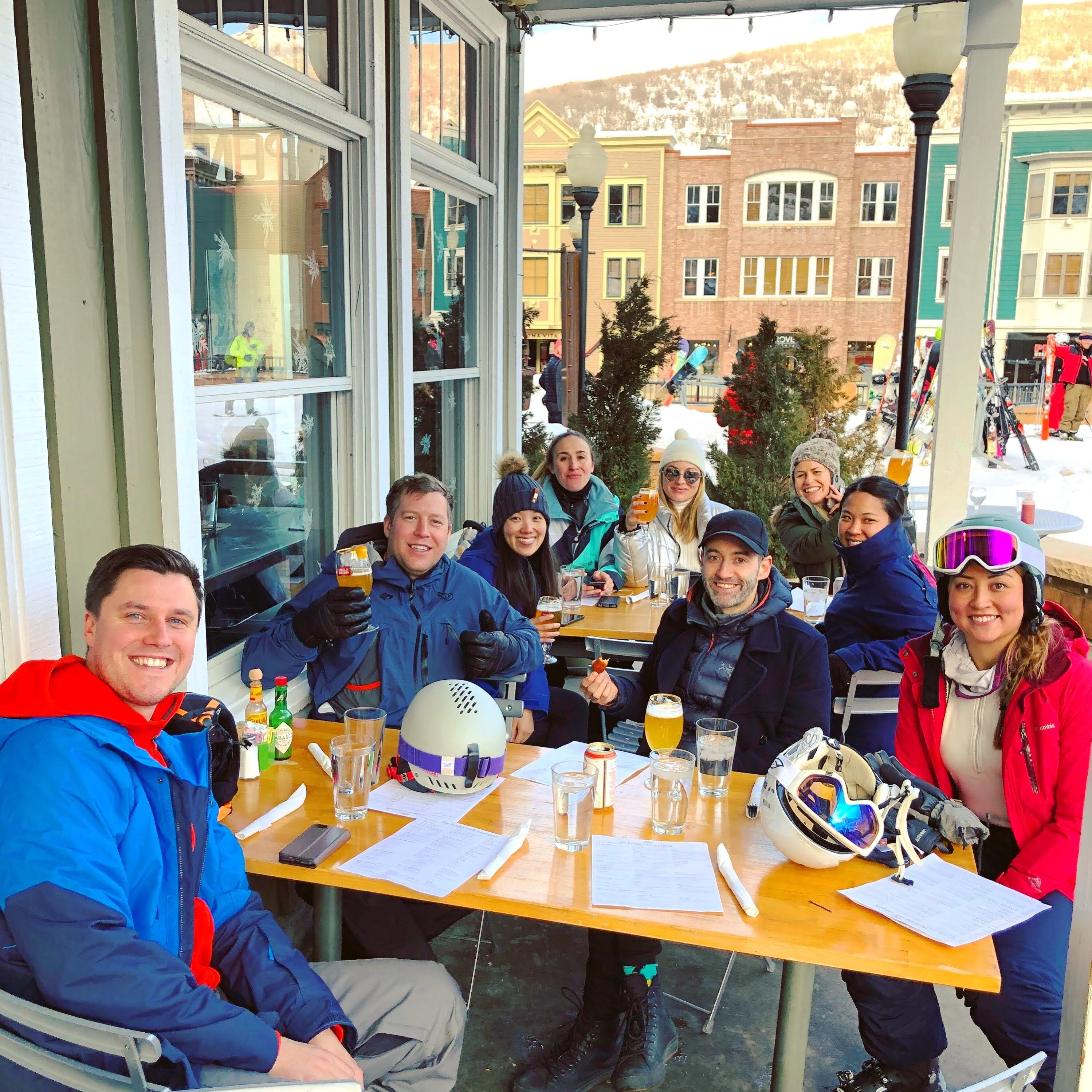 With friends in Park City, Utah. 2020.