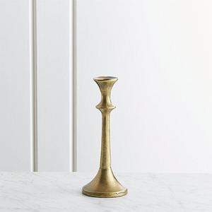 Emmett Antique Brass Taper Candle Holder 9.25"