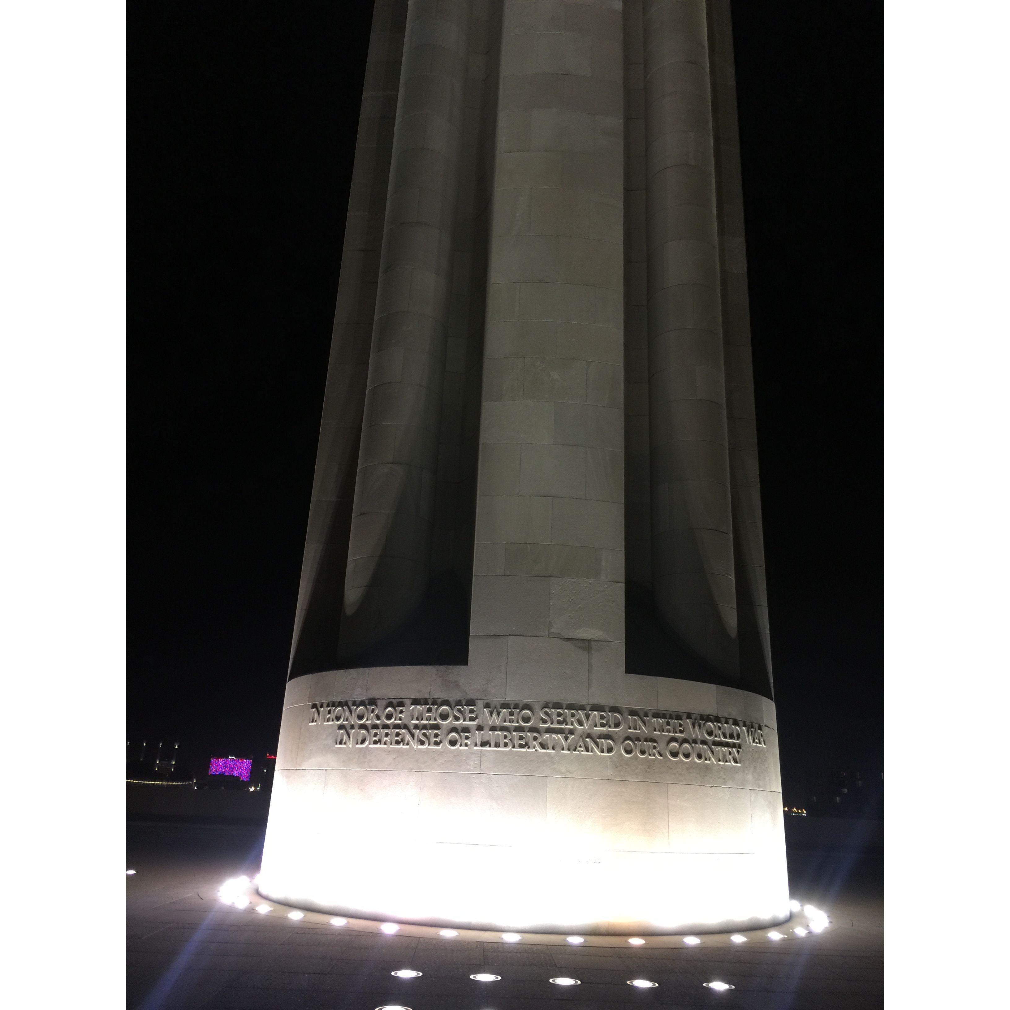 Brandon first asked me to be his girlfriend at the WW1 monument on Nov 20 2016.