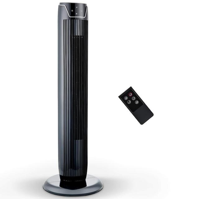 PELONIS Fan, Oscillating Tower Fan with LED Display, Remote Control, 3 Quiet Speeds and Modes, 7h Programmed Timer for Home and Office, 36-Inch, 2019 New Model