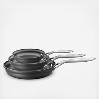 Motion 3-Piece Aluminum Hard Anodized Nonstick Fry Pan Set