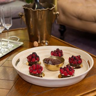 Lexa Bamboo Large Serving Tray with Handles