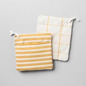 Pot Holder 2pk - Striped Golden Yellow - Hearth & Hand™ with Magnolia