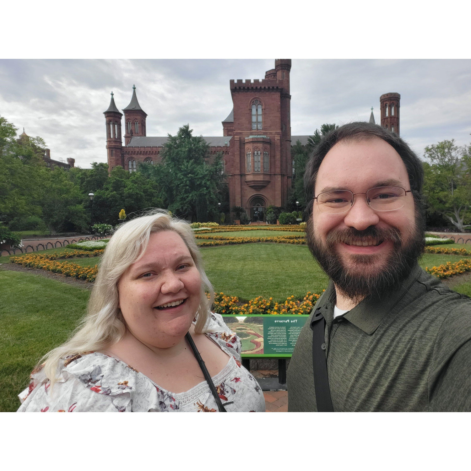 Visiting the Smithsonian Castle in Washington DC!