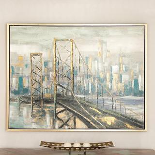 Impressionist Bridge Canvas Wall Art