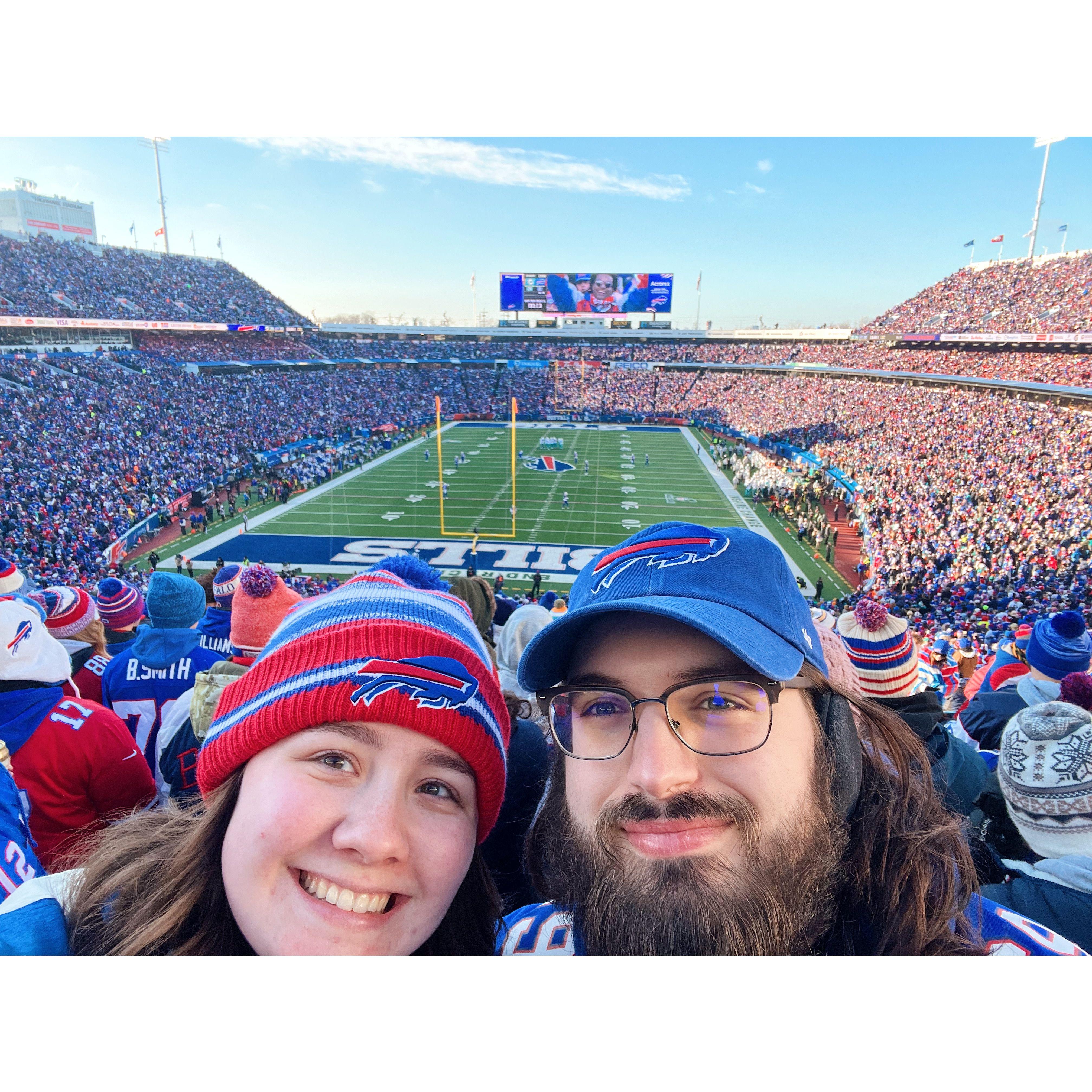 January 2023: Bills playoff game against Miami