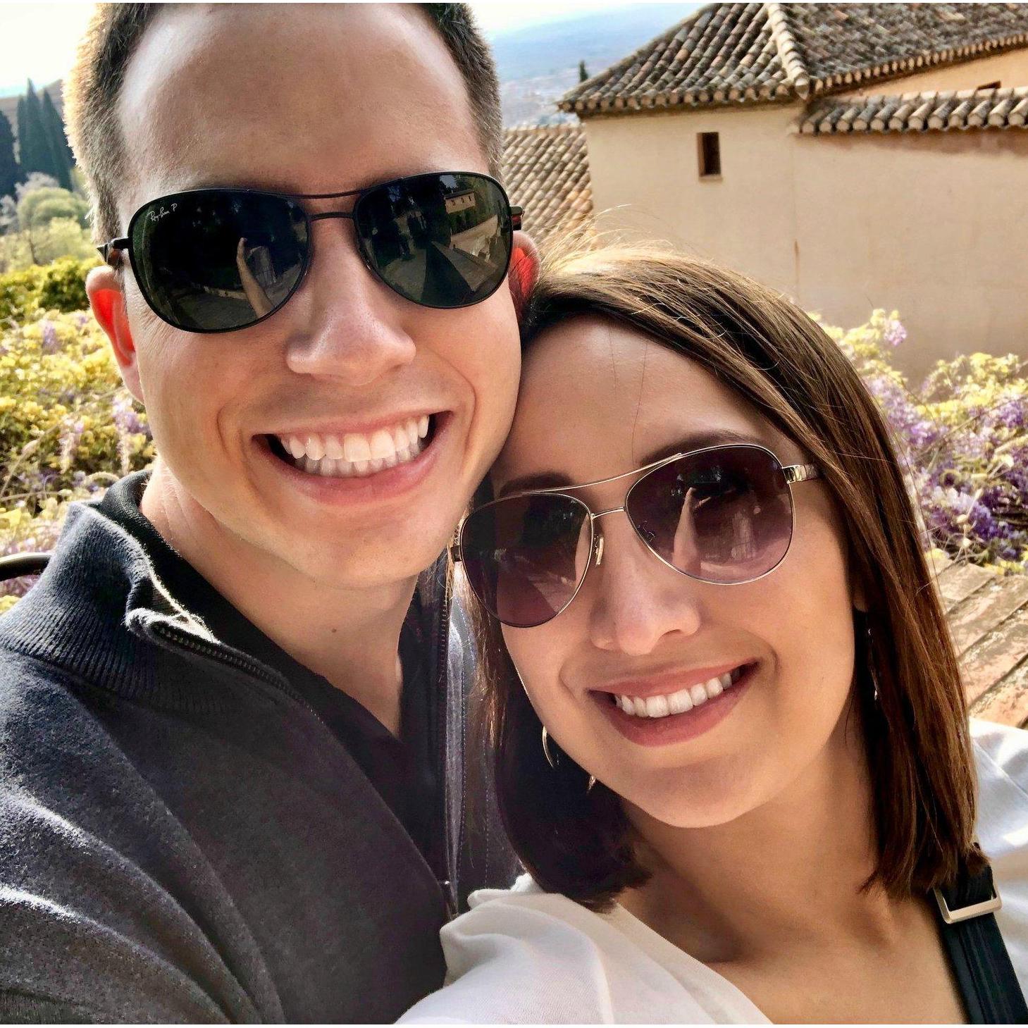 We love to travel together! This is from our Spring 2019 trip to Spain.