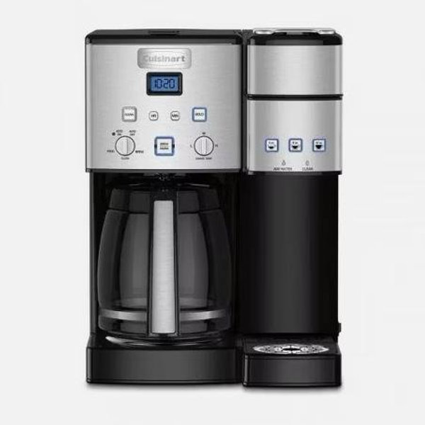 Cuisinart Coffee Center 12 Cup Coffeemaker and Single-Serve Brewer Stainless Steel